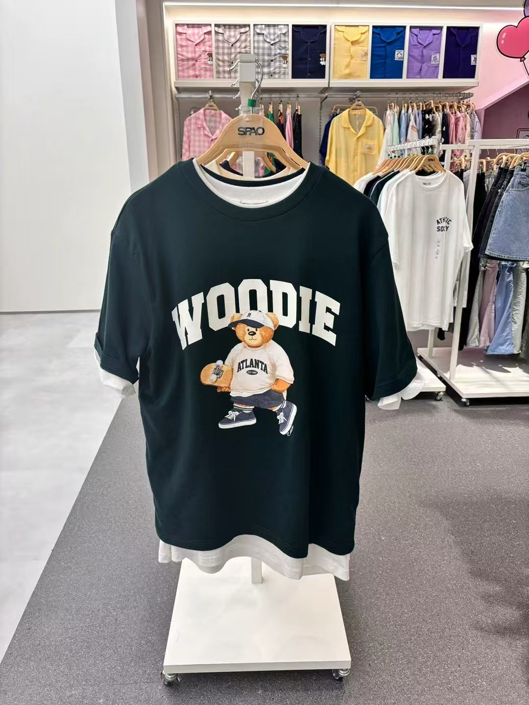 SPAO 滑板🛹小熊短袖