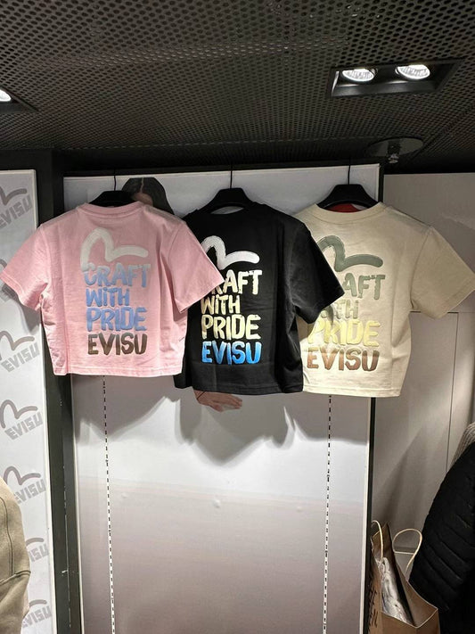 Evisu 〽️25SS〽️ Women Crop T